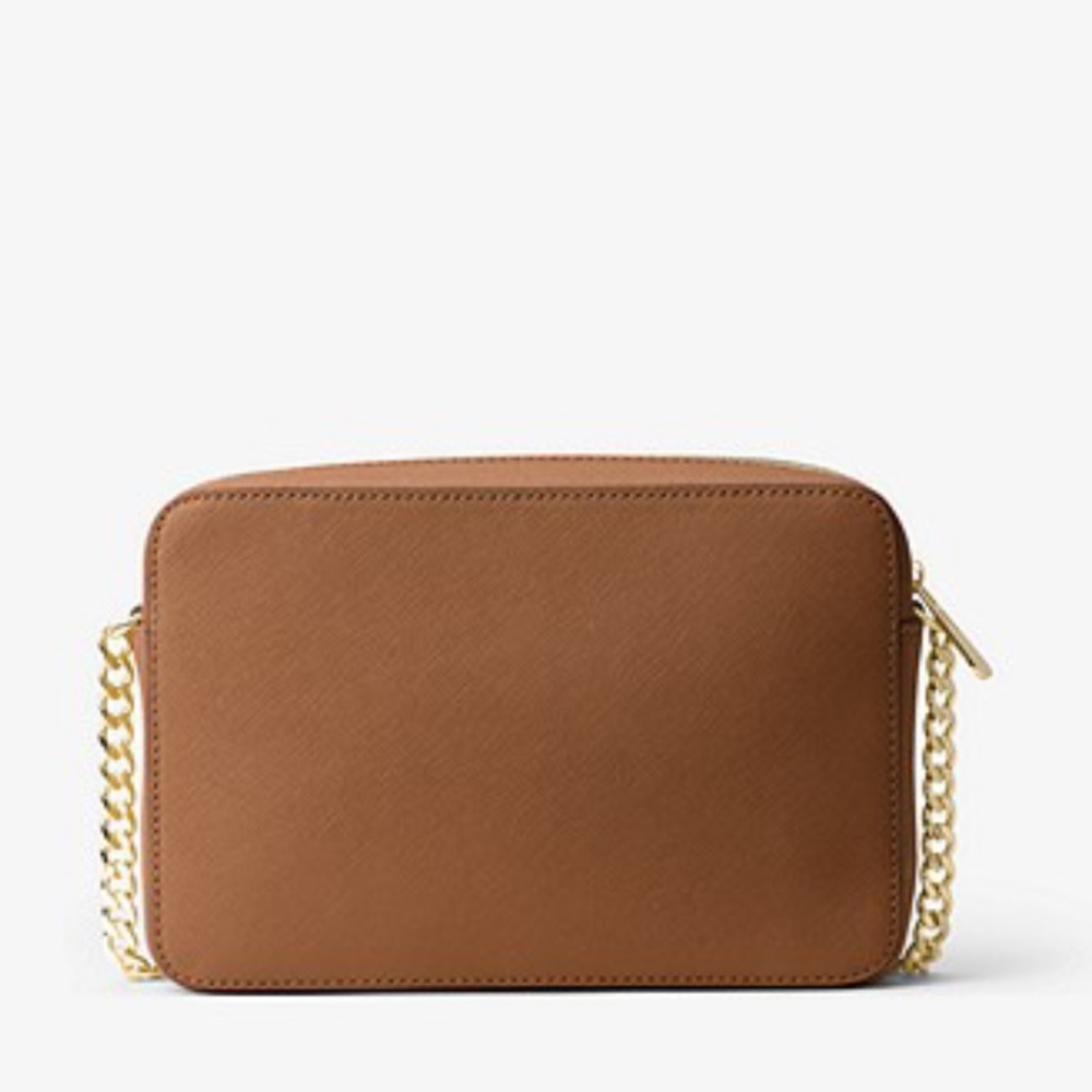 MICHAEL KORS
Jet Set Large Saffiano Leather Crossbody Bag Luggage color NWT - Picture 3 of 16
